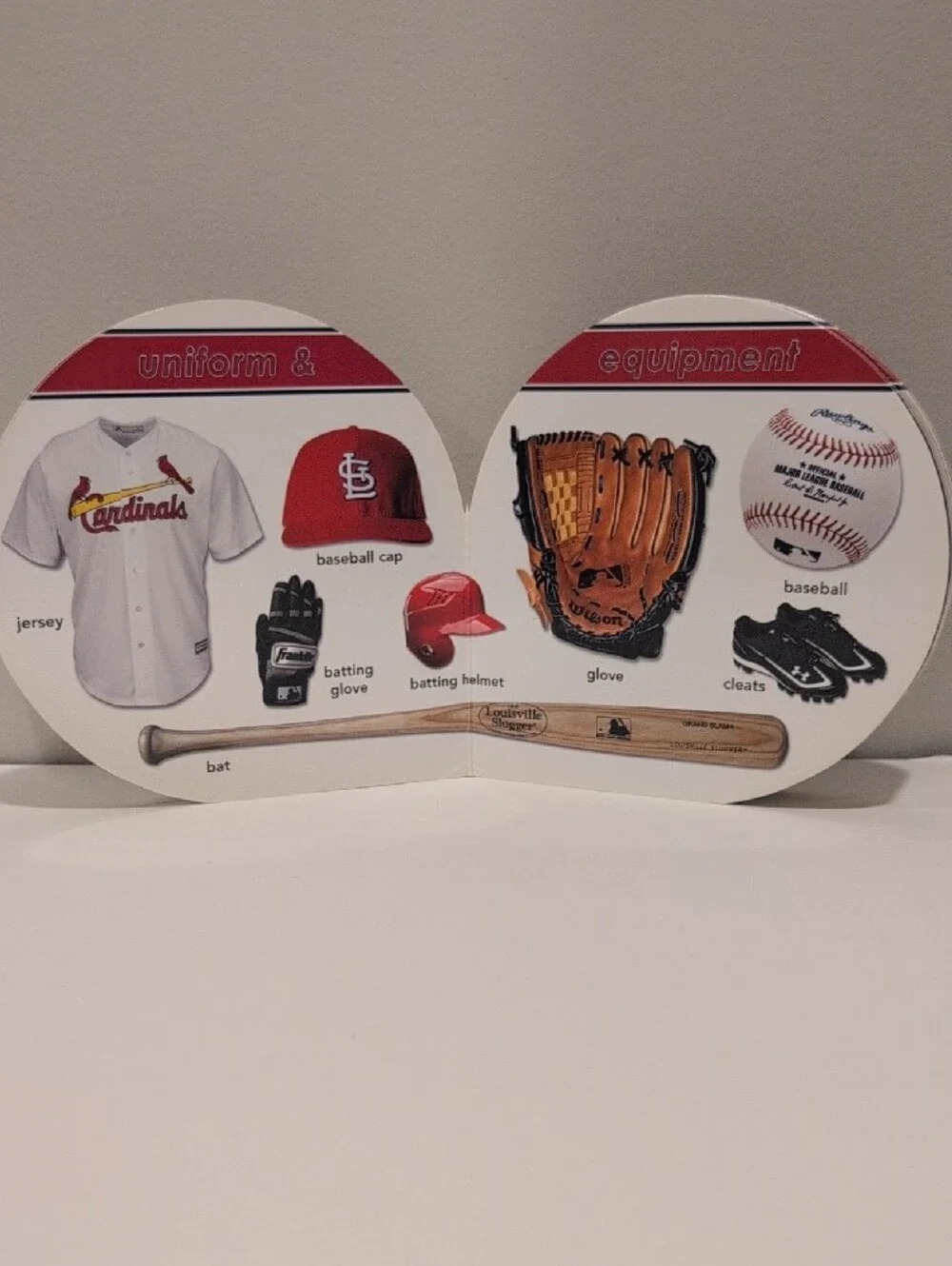 Cardinals 101 My First Team Board Book - Baseball White/Red MLB